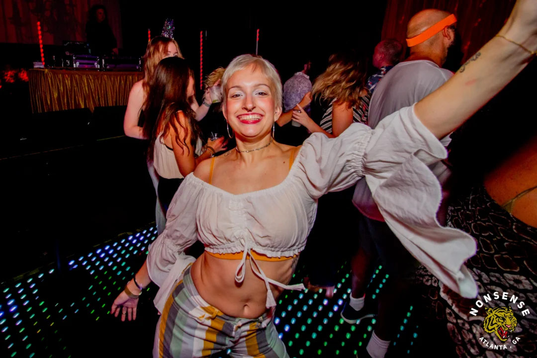 Atlanta Disco Society XVIII. Saturday September 12, 2026 at The Garden Club. Kimber was the DJ. Y'all, that dance floor. The disco skaters. The disco vibes we immaculate. Atlanta is a disco city. Photo: @hellacurious