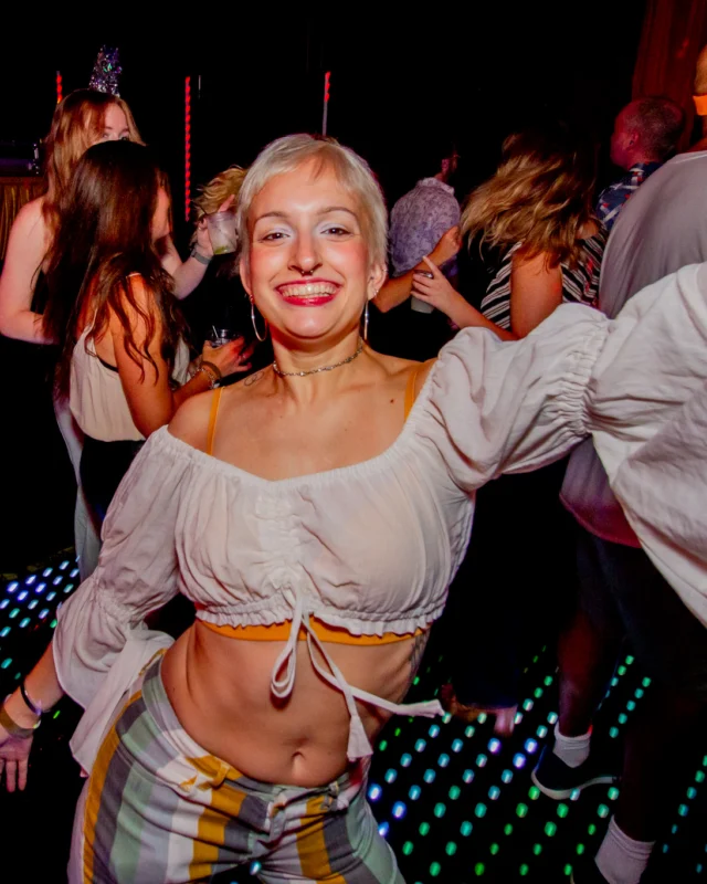 Atlanta Disco Society XVIII. Saturday September 12, 2026 at The Garden Club. Kimber was the DJ. Y'all, that dance floor. The disco skaters. The disco vibes we immaculate. Atlanta is a disco city. Photo: @hellacurious