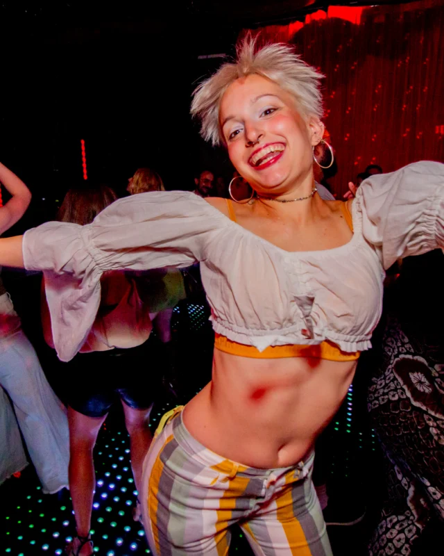Atlanta Disco Society XVIII. Saturday September 12, 2026 at The Garden Club. Kimber was the DJ. Y'all, that dance floor. The disco skaters. The disco vibes we immaculate. Atlanta is a disco city. Photo: @hellacurious