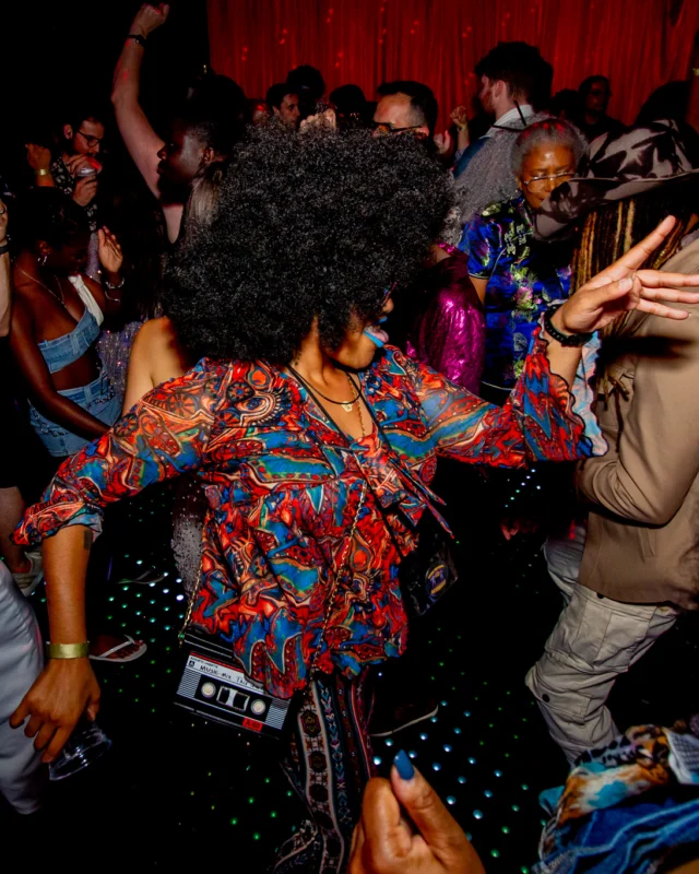 Atlanta Disco Society XVIII. Saturday September 12, 2026 at The Garden Club. Kimber was the DJ. Y'all, that dance floor. The disco skaters. The disco vibes we immaculate. Atlanta is a disco city. Photo: @hellacurious