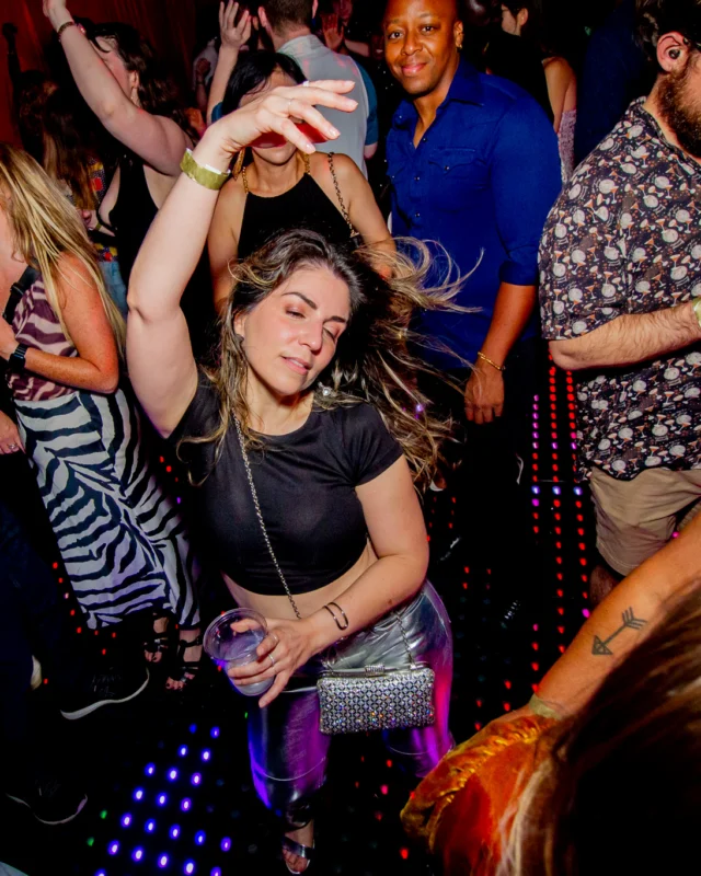 Atlanta Disco Society XVIII. Saturday September 12, 2026 at The Garden Club. Kimber was the DJ. Y'all, that dance floor. The disco skaters. The disco vibes we immaculate. Atlanta is a disco city. Photo: @hellacurious