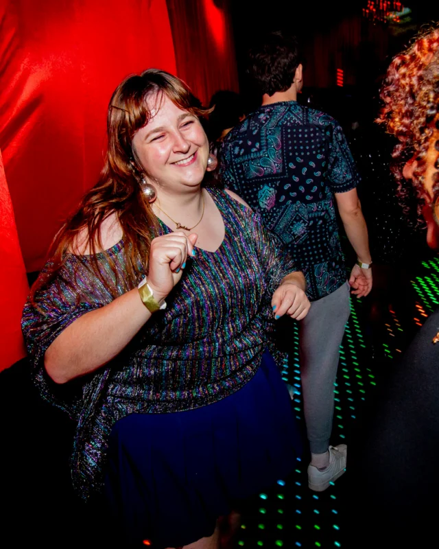Atlanta Disco Society XVIII. Saturday September 12, 2026 at The Garden Club. Kimber was the DJ. Y'all, that dance floor. The disco skaters. The disco vibes we immaculate. Atlanta is a disco city. Photo: @hellacurious
