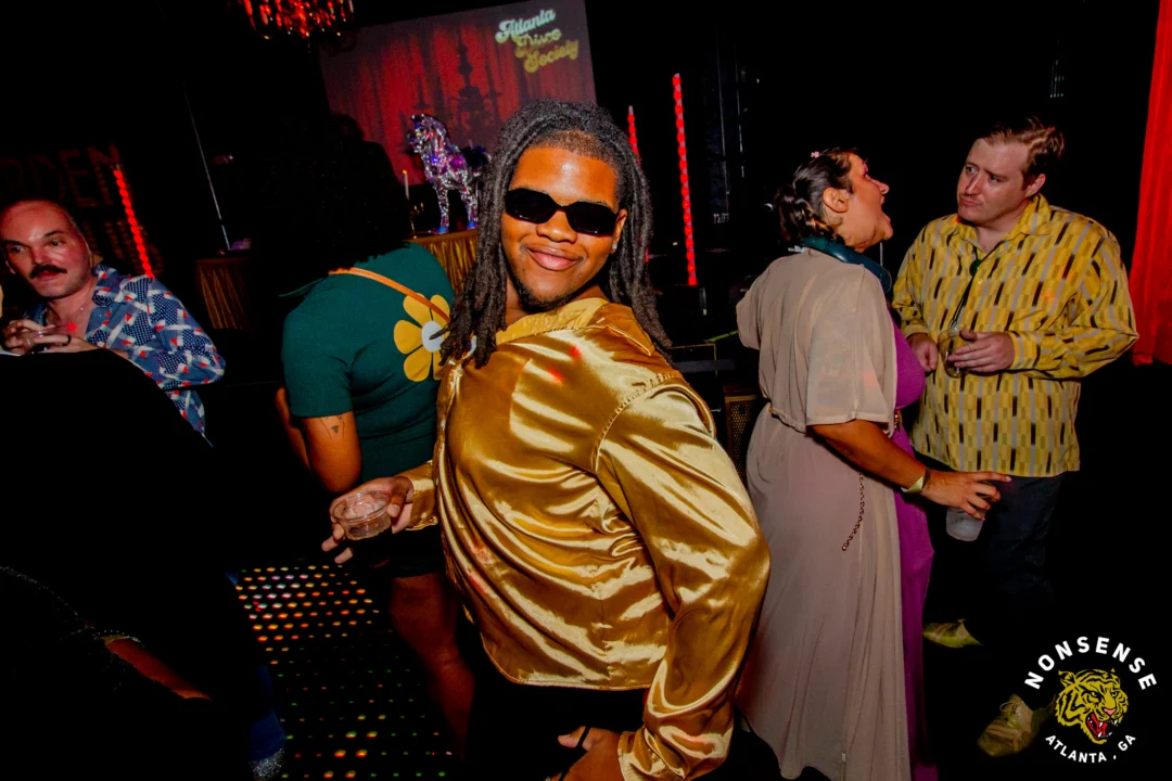 Atlanta Disco Society XVIII. Saturday September 12, 2026 at The Garden Club. Kimber was the DJ. Y'all, that dance floor. The disco skaters. The disco vibes we immaculate. Atlanta is a disco city. Photo: @hellacurious