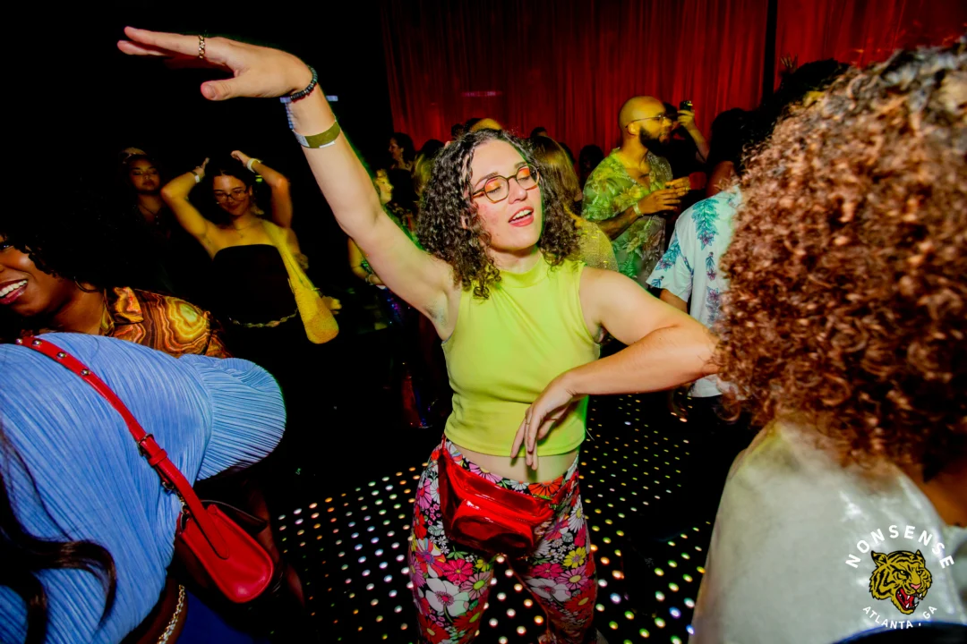 Atlanta Disco Society XVIII. Saturday September 12, 2026 at The Garden Club. Kimber was the DJ. Y'all, that dance floor. The disco skaters. The disco vibes we immaculate. Atlanta is a disco city. Photo: @hellacurious