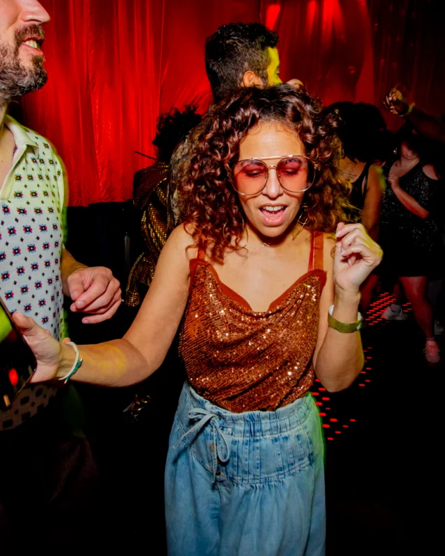 Atlanta Disco Society XVIII. Saturday September 12, 2026 at The Garden Club. Kimber was the DJ. Y'all, that dance floor. The disco skaters. The disco vibes we immaculate. Atlanta is a disco city. Photo: @hellacurious