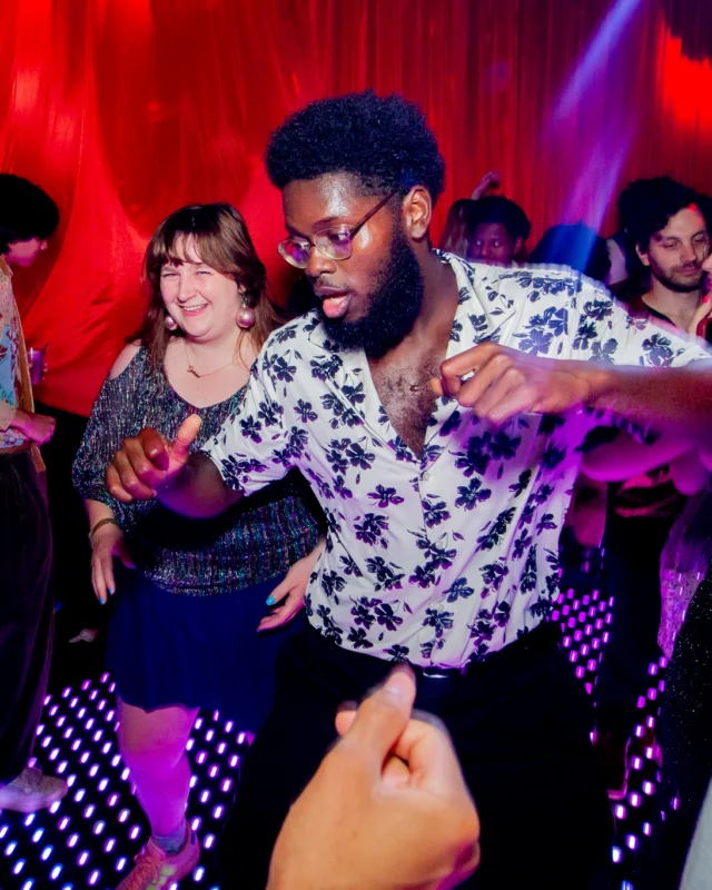 Atlanta Disco Society XVIII. Saturday September 12, 2026 at The Garden Club. Kimber was the DJ. Y'all, that dance floor. The disco skaters. The disco vibes we immaculate. Atlanta is a disco city. Photo: @hellacurious