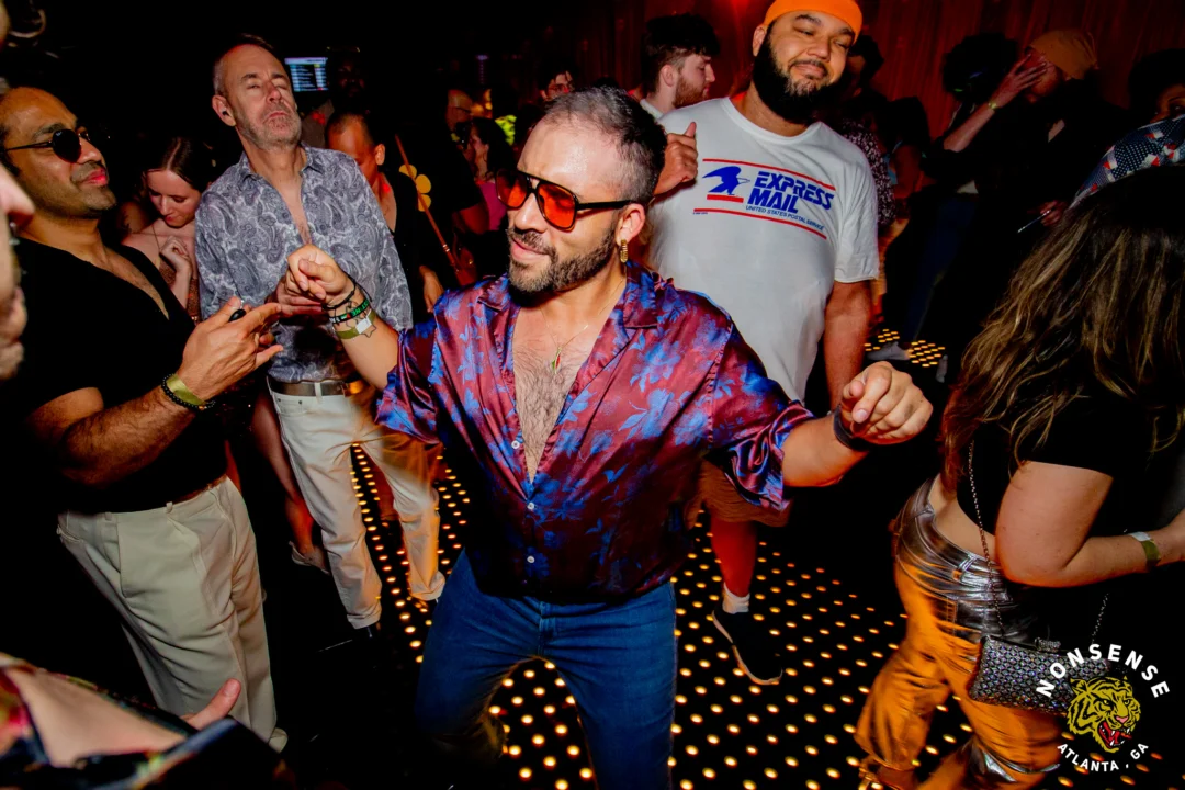 Atlanta Disco Society XVIII. Saturday September 12, 2026 at The Garden Club. Kimber was the DJ. Y'all, that dance floor. The disco skaters. The disco vibes we immaculate. Atlanta is a disco city. Photo: @hellacurious