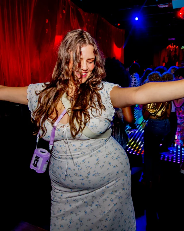 Atlanta Disco Society XVIII. Saturday September 12, 2026 at The Garden Club. Kimber was the DJ. Y'all, that dance floor. The disco skaters. The disco vibes we immaculate. Atlanta is a disco city. Photo: @hellacurious