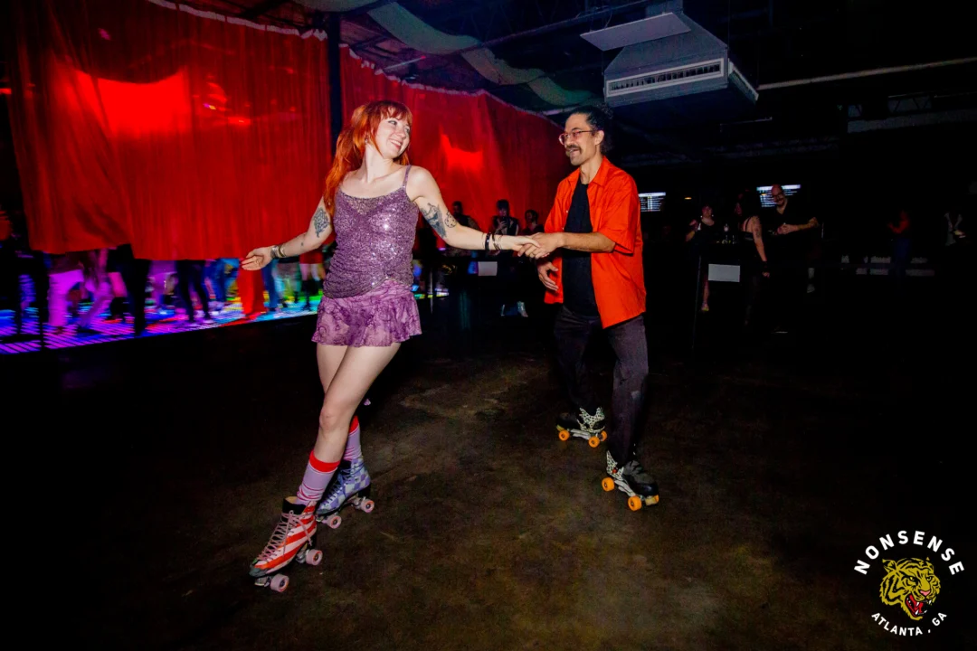 Atlanta Disco Society XVIII. Saturday September 12, 2026 at The Garden Club. Kimber was the DJ. Y'all, that dance floor. The disco skaters. The disco vibes we immaculate. Atlanta is a disco city. Photo: @hellacurious