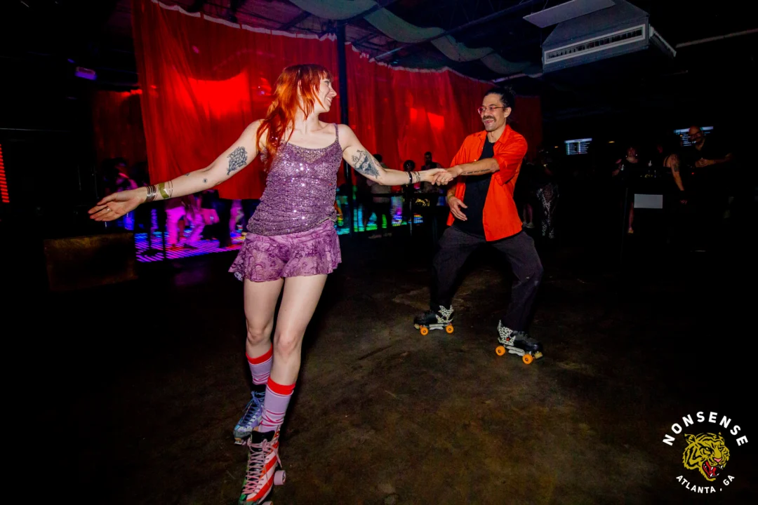 Atlanta Disco Society XVIII. Saturday September 12, 2026 at The Garden Club. Kimber was the DJ. Y'all, that dance floor. The disco skaters. The disco vibes we immaculate. Atlanta is a disco city. Photo: @hellacurious