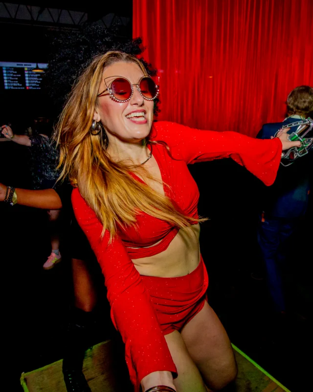 Atlanta Disco Society XVIII. Saturday September 12, 2026 at The Garden Club. Kimber was the DJ. Y'all, that dance floor. The disco skaters. The disco vibes we immaculate. Atlanta is a disco city. Photo: @hellacurious